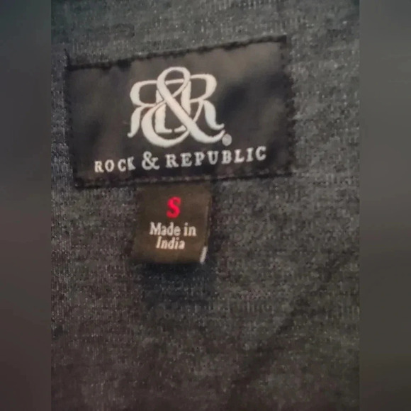 Rock & Republic men's long sleeve button down shirt, size small - Picture 2 of 6